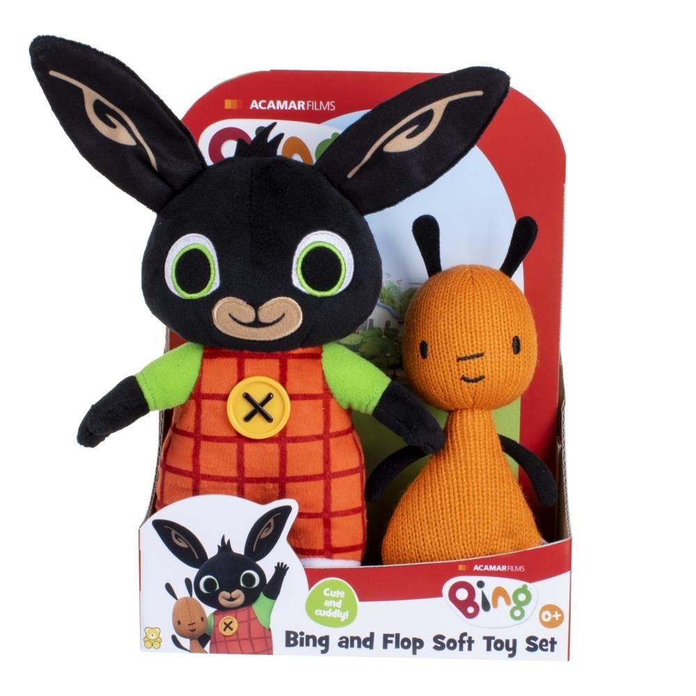 Bing nyuszi és barátai plüss 2 db-os szett  - Bing és Flop
