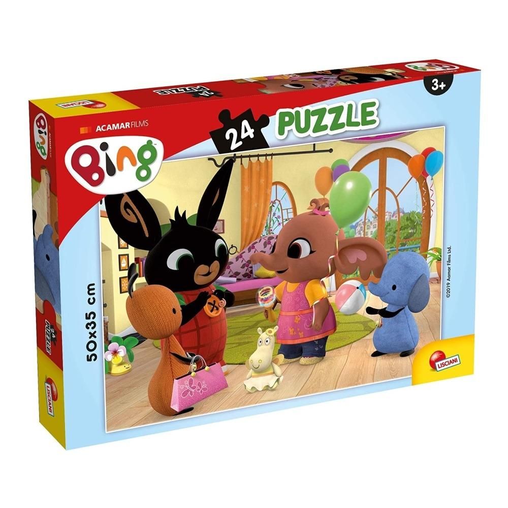 Bing plus puzzle 24 db, 50x35 cm - Bing és barátai