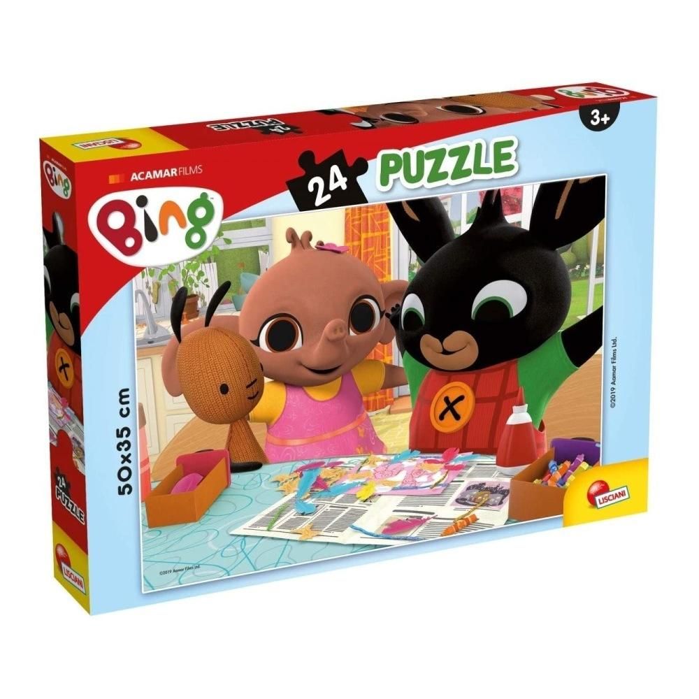 Bing plus puzzle 24 db, 50x35 cm - Szórakozzunk együtt!