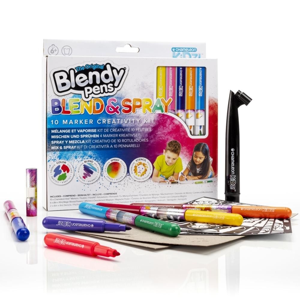 Blendy Pens Blend & Spray szett, 10 db filctollal