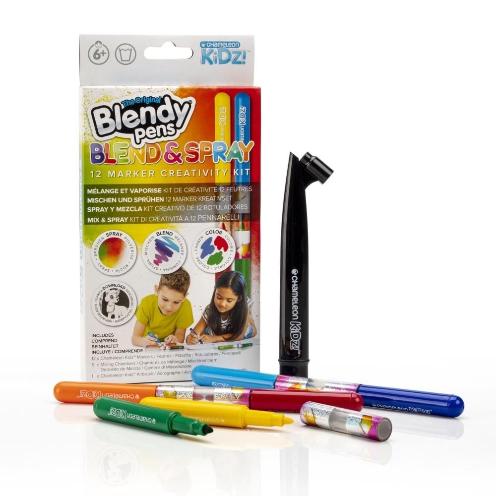 Blendy Pens Blend & Spray szett, 12 db filctollal