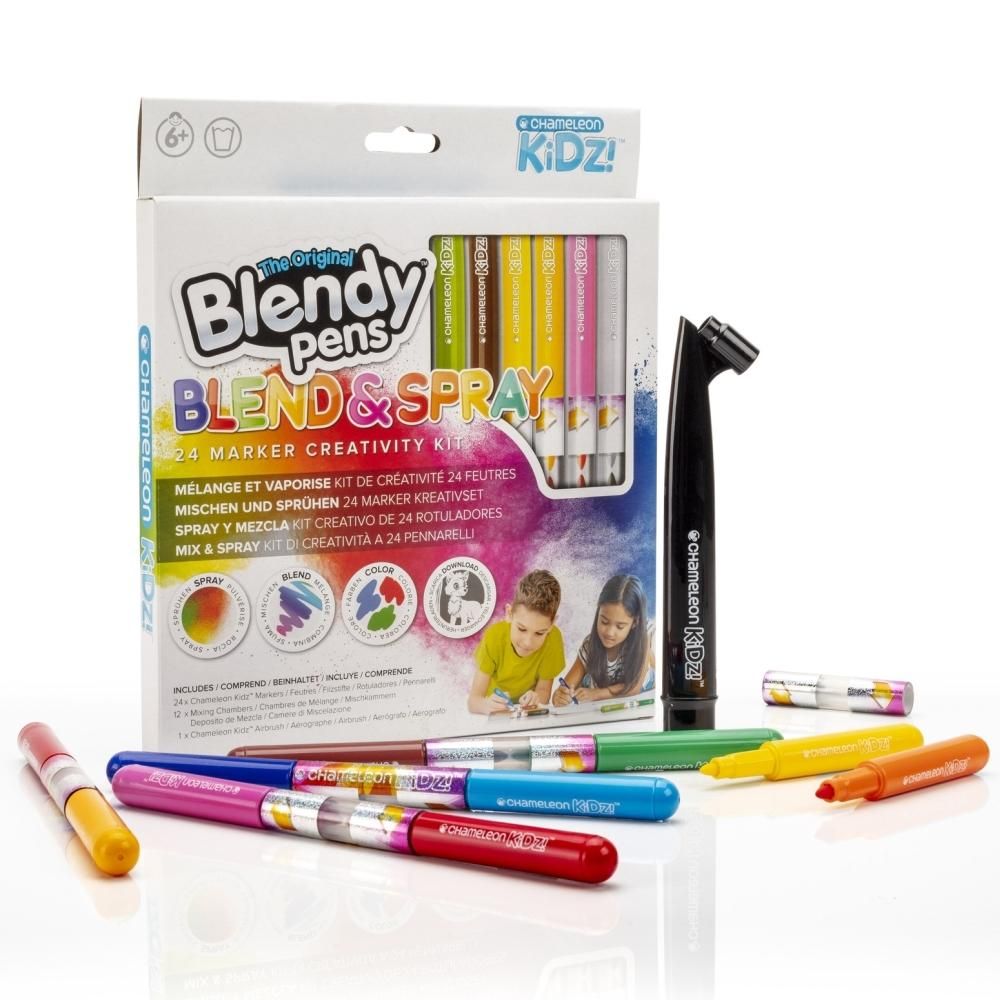 Blendy Pens Blend & Spray szett, 24 db filctollal