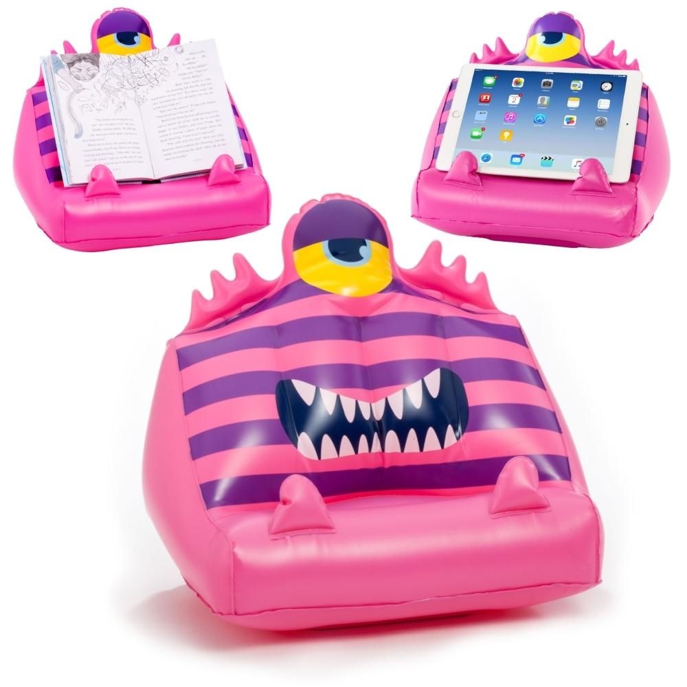 Bookmonster Air - Felfújható szörny könyvkanapé: Garlie, a fogcsikorgató