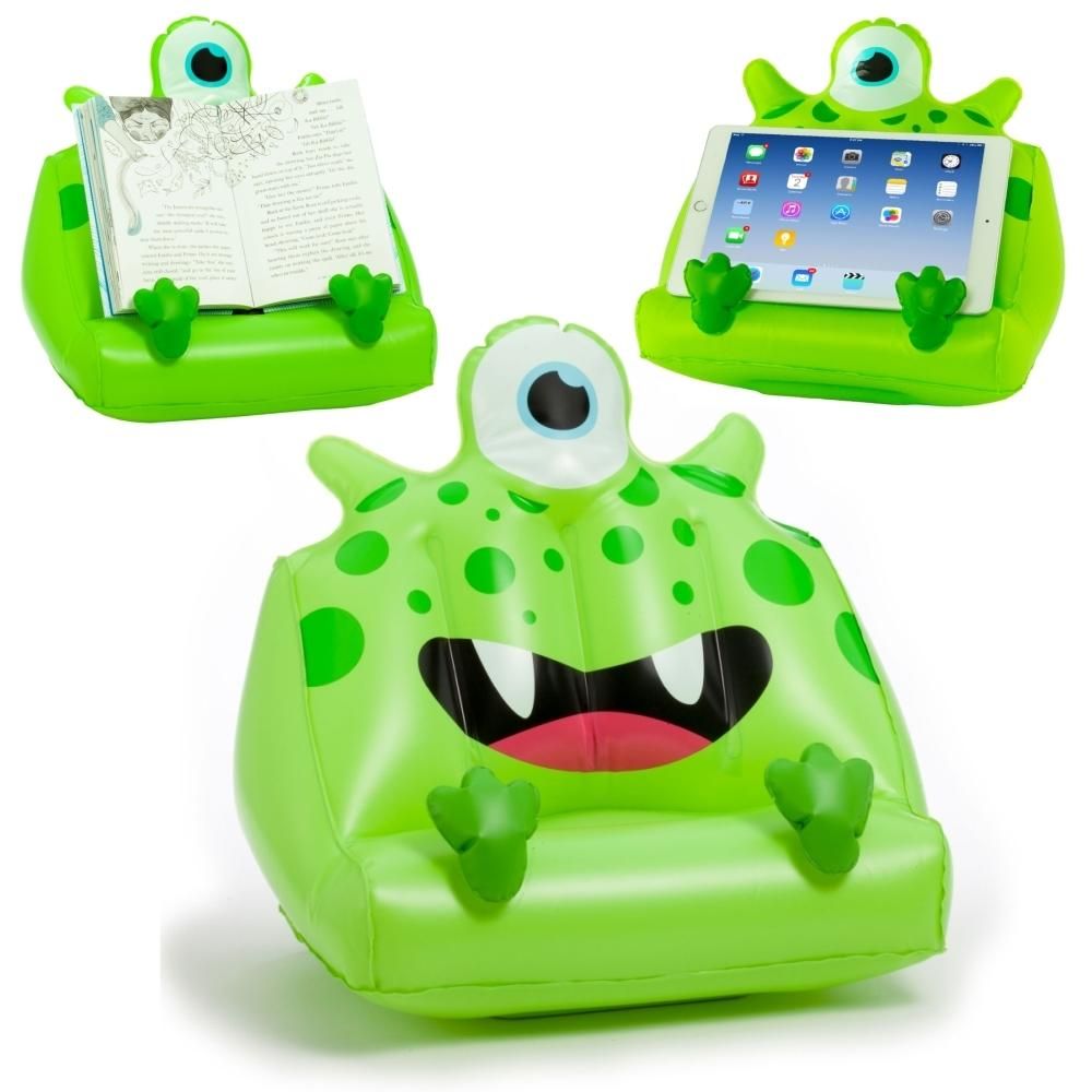 Bookmonster Air - Felfújható szörny könyvkanapé: Percie, a kétfogú