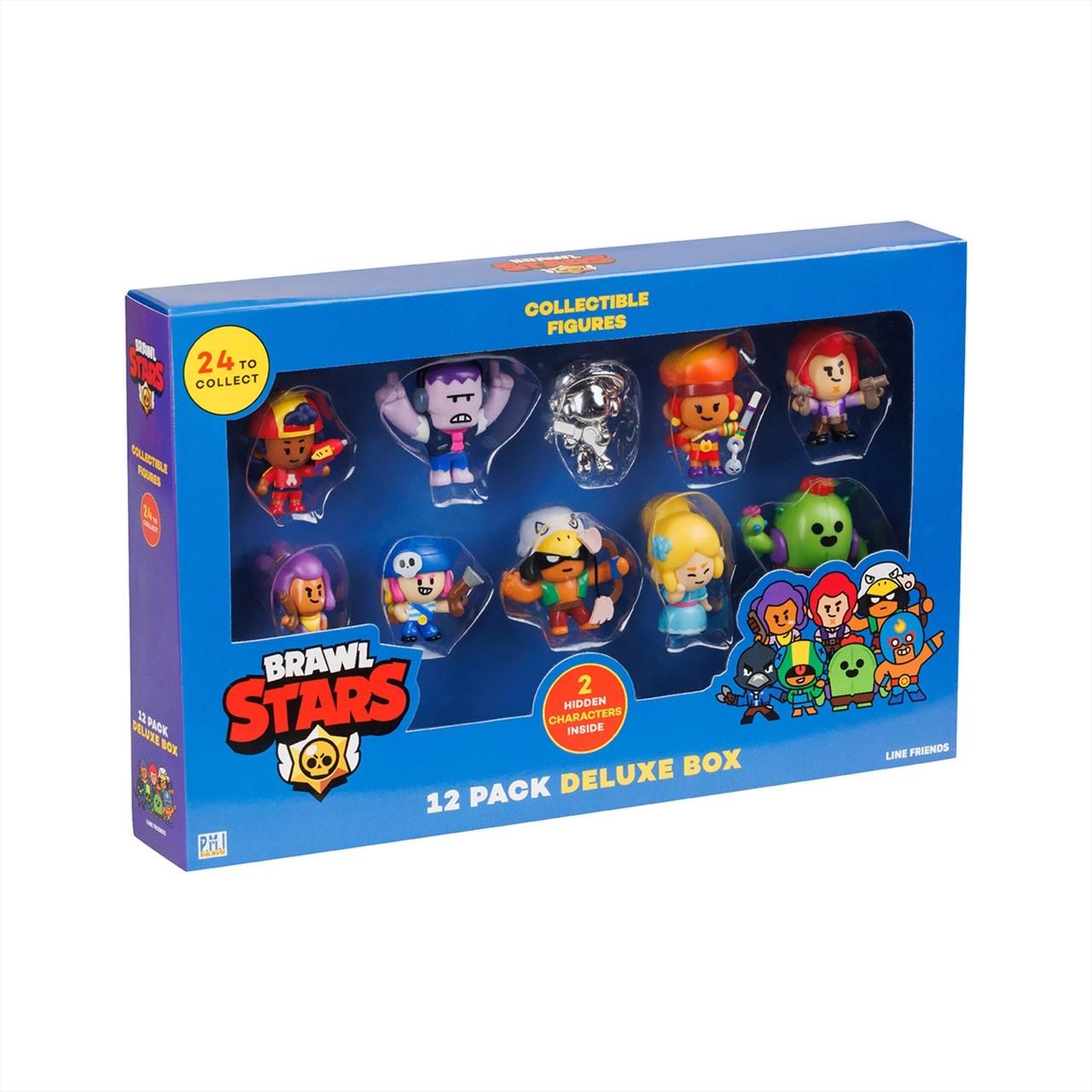 Brawl Stars 12 darabos mini akciófigura deluxe szett, kétféle