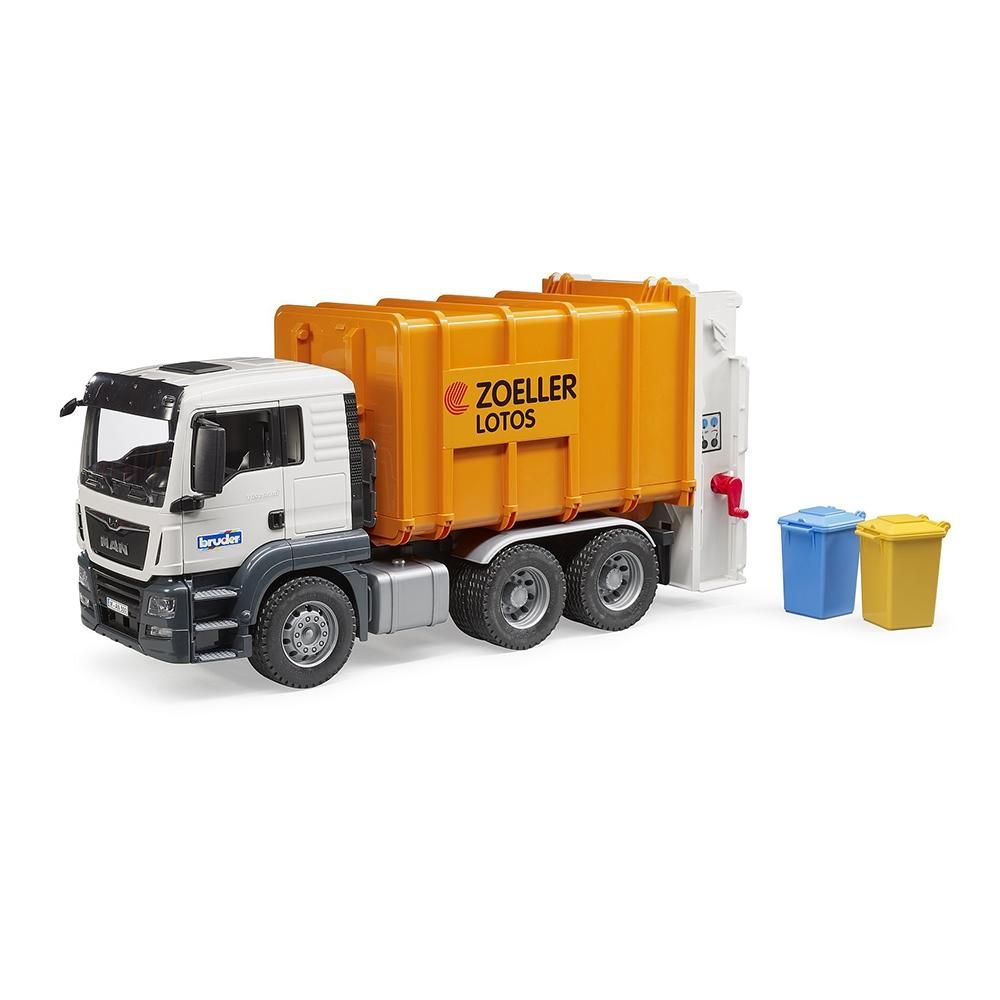 Bruder MAN TGS Szemeteskocsi, narancs