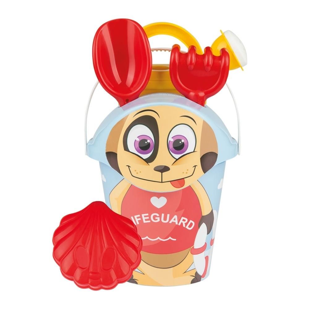 Buby Beach 6 részes homokozó szett - életmentő kutyus