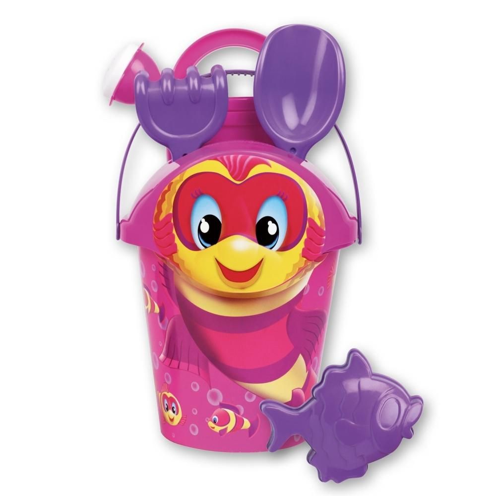 Buby Beach 6 részes homokozó szett - halacska