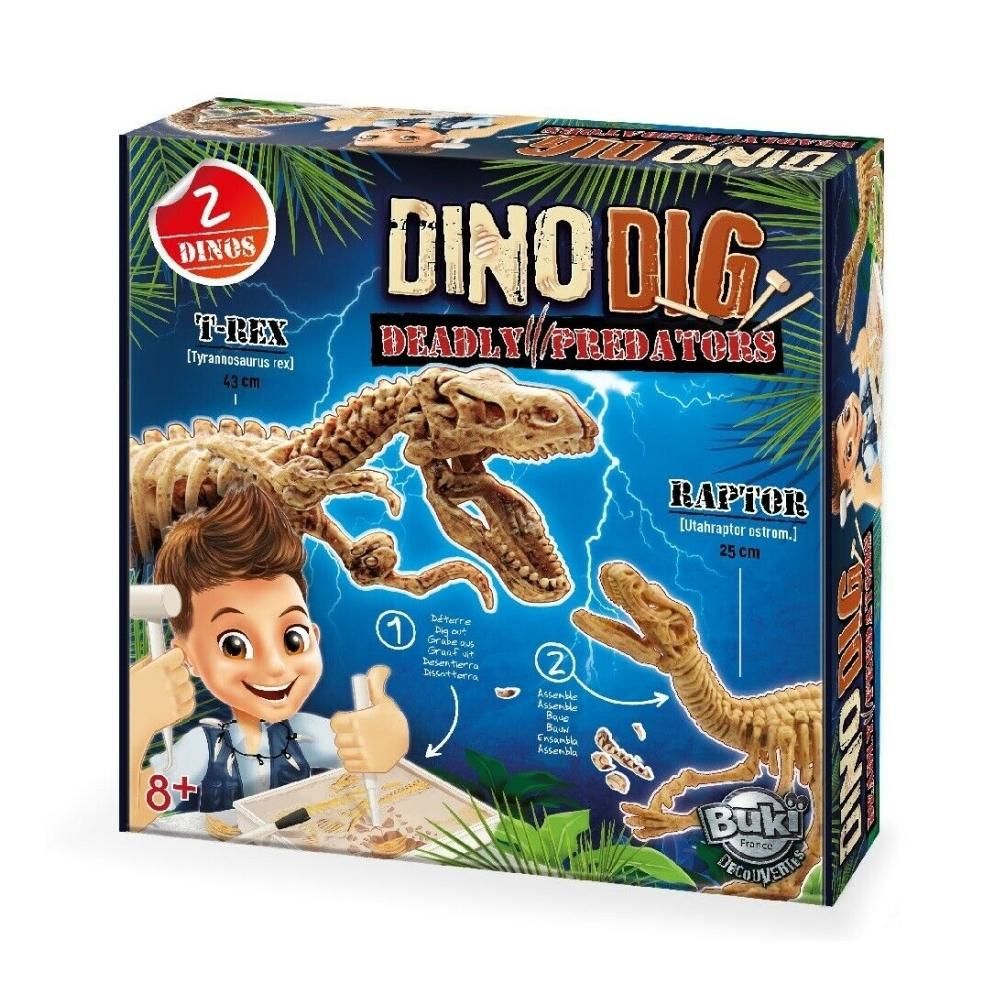 Buki Dino felfedező készlet T-REX és Velociraptor