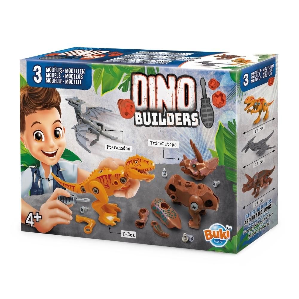 Buki Dinoszaurusz építőkészlet, 3 modell