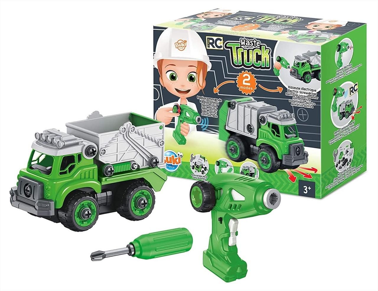 Buki Távirányítós összeszerelhető kukásautó