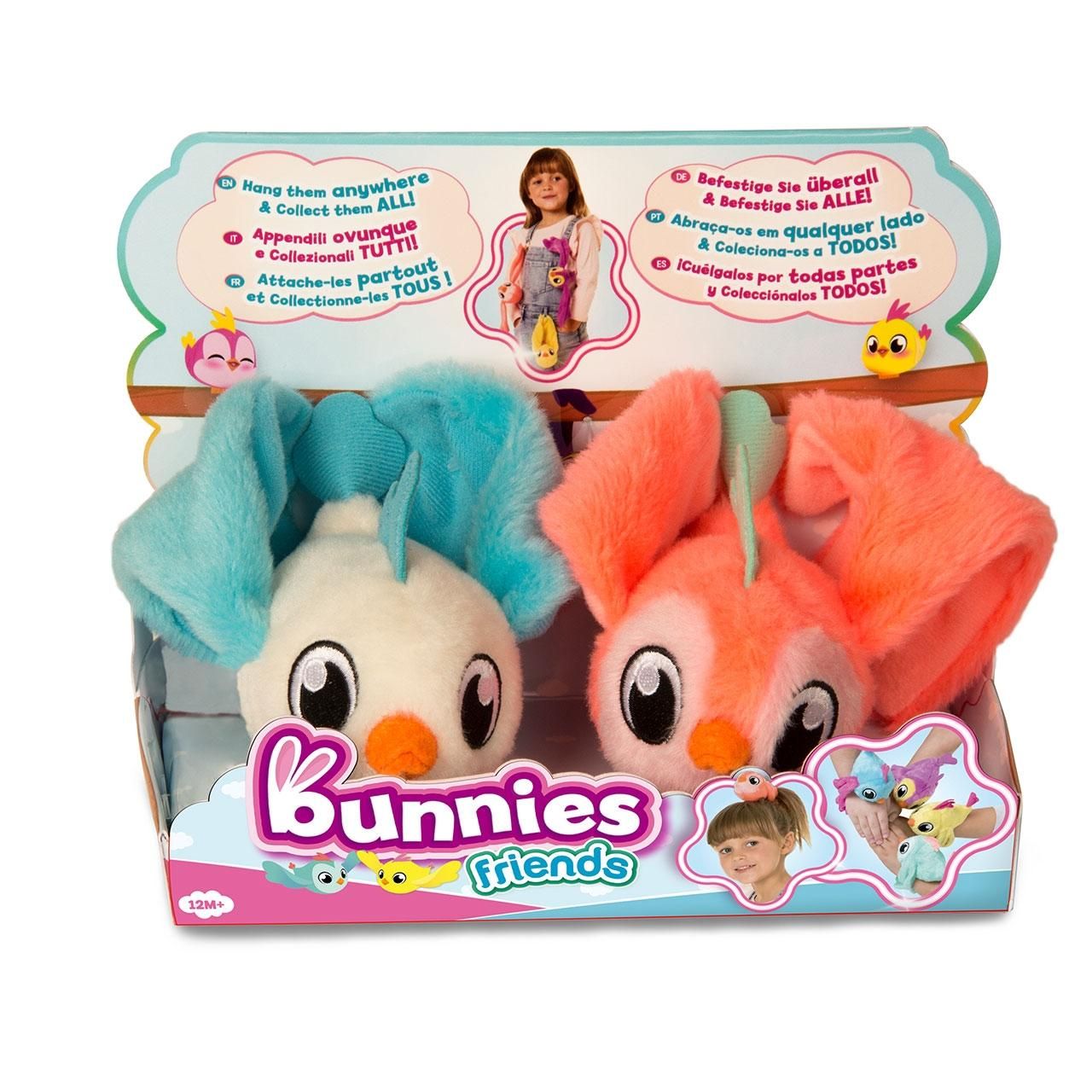 Bunnies barátok duplacsomag - kék-fehér és narancs