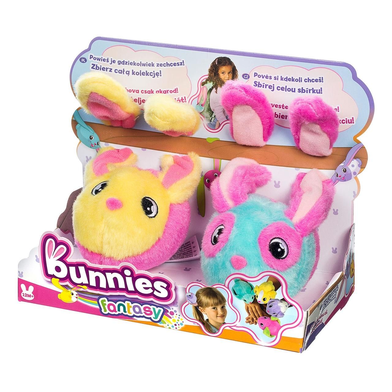 Bunnies fantázia nyuszi duplacsomag - sárga és kék-rózsaszín