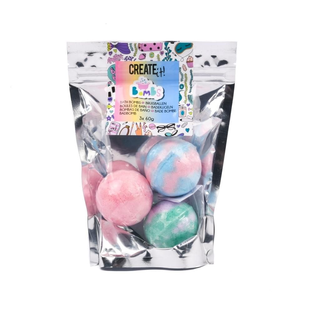 Canenco Create It! Fürdőbomba 3 darabos szett - több színű