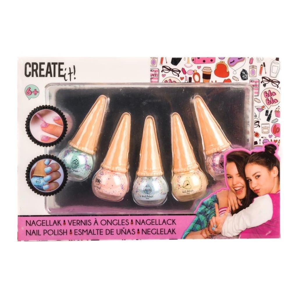 Canenco Create It! Körömlakk 5 db-os szett, fagyi alakú