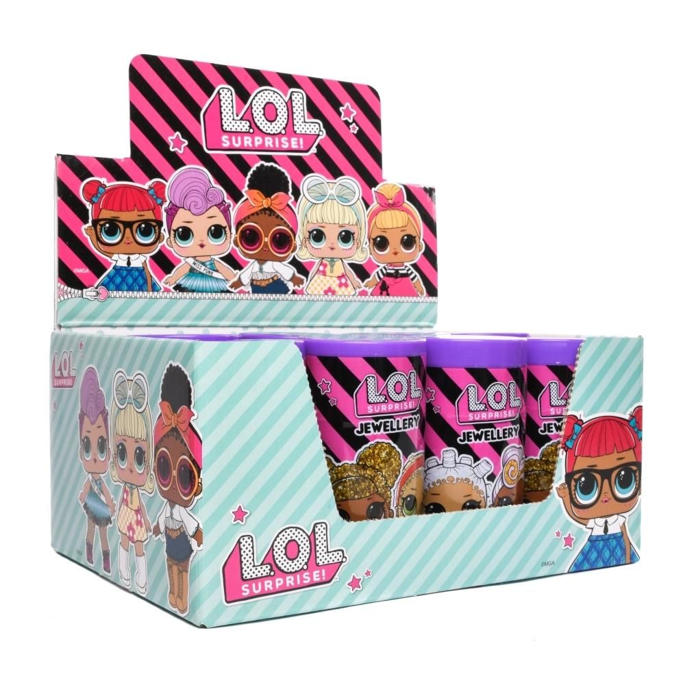 Canenco LOL Surprise Meglepetés ékszerek tubusban - közepes (6 féle)