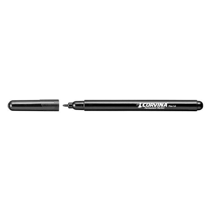 Carioca Corvina Permanent fekete alkoholos tűfilc, 1mm, 1 db-os