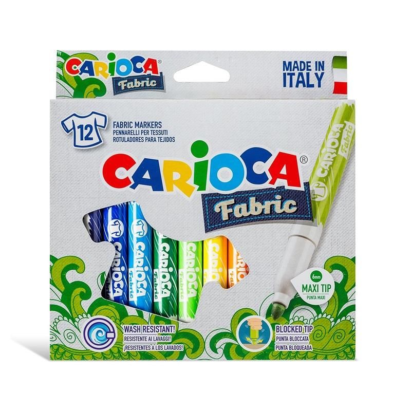 Carioca Textilfilc szett 12 db-os szett