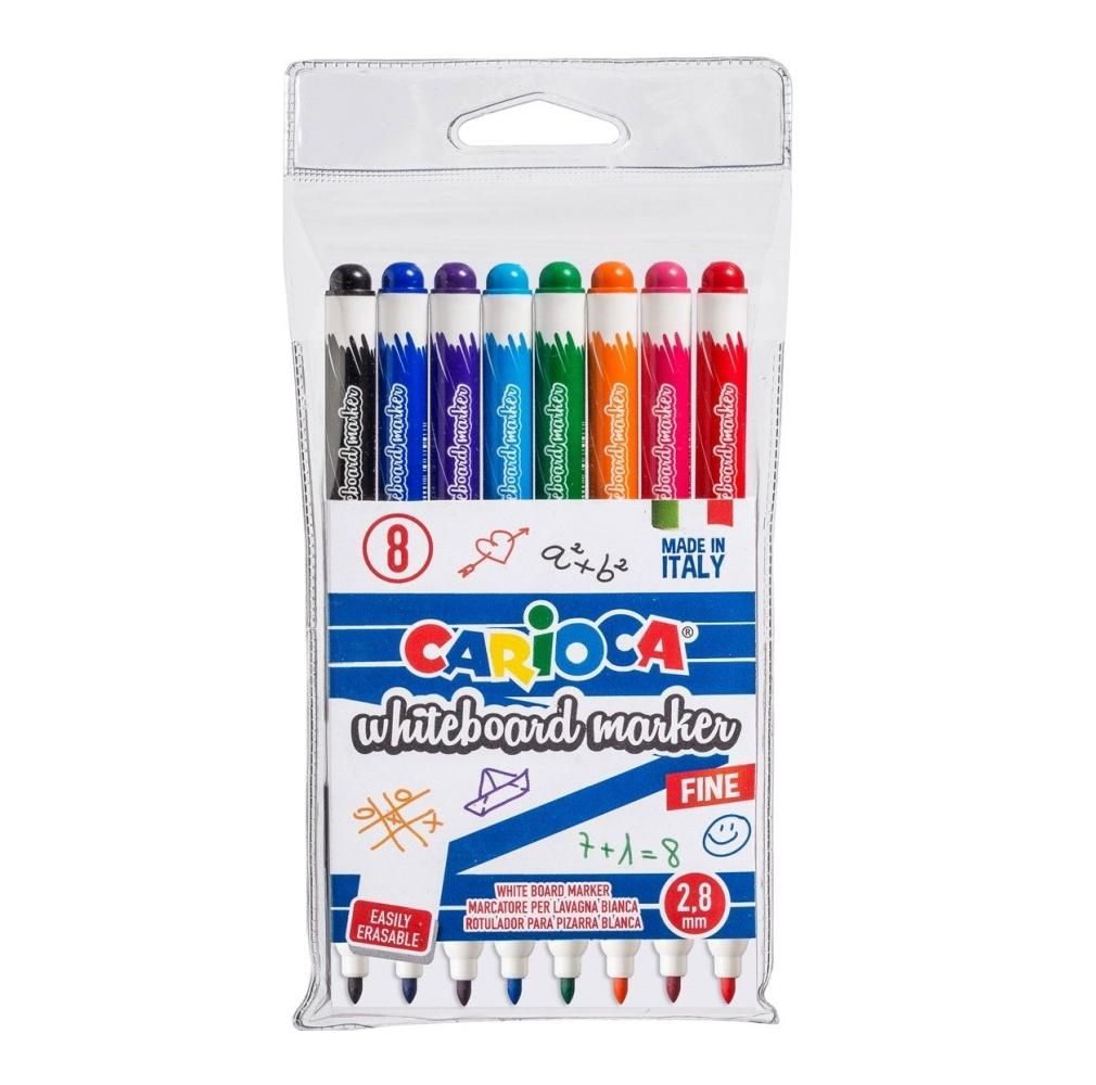 Carioca Whiteboard táblafilc szett 2,8 mm, 8 db-os