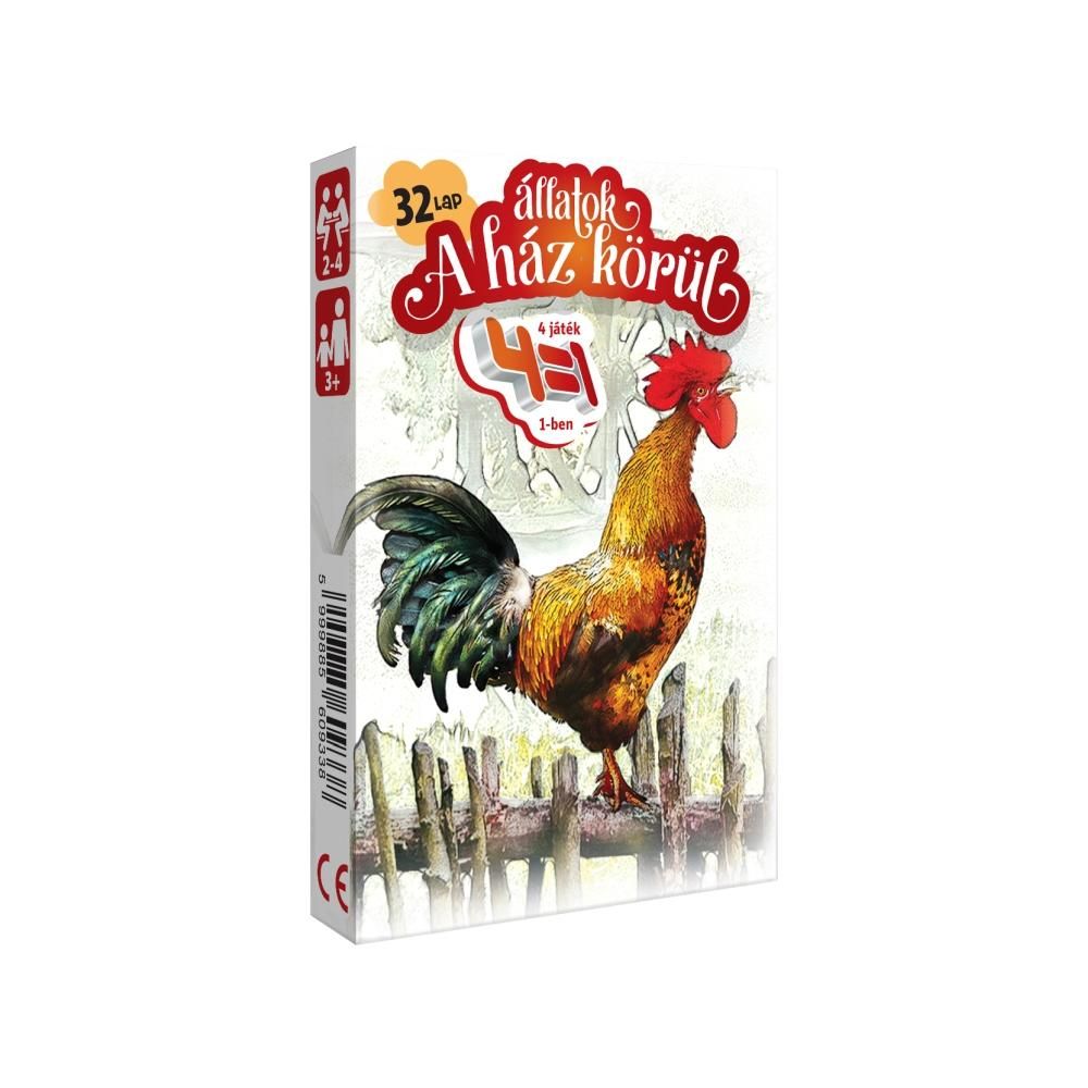 CartaCo 4 az 1-ben Állatok a ház körül kártya