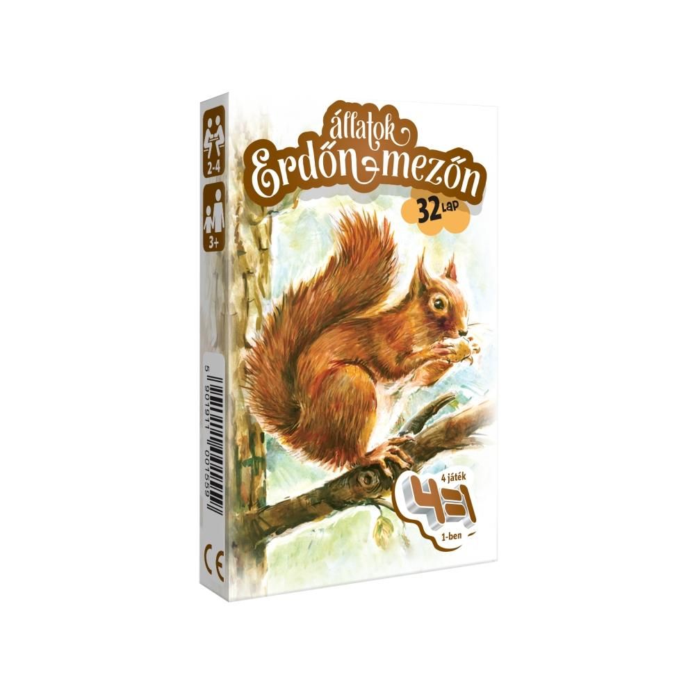 CartaCo 4 az 1-ben Állatok erdőn, mezőn kártya