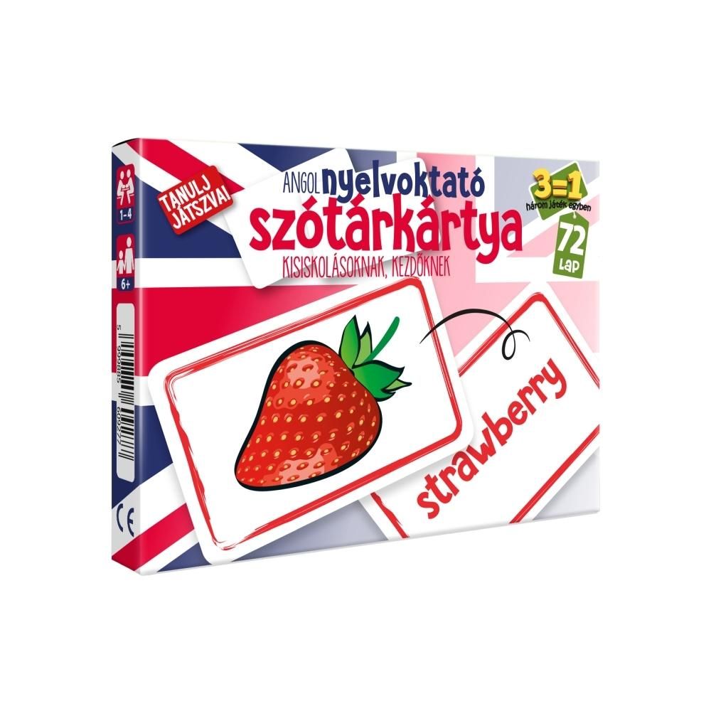 CartaCo Szótárkártya Angol kezdőknek, 3 játék 1 csomagban 