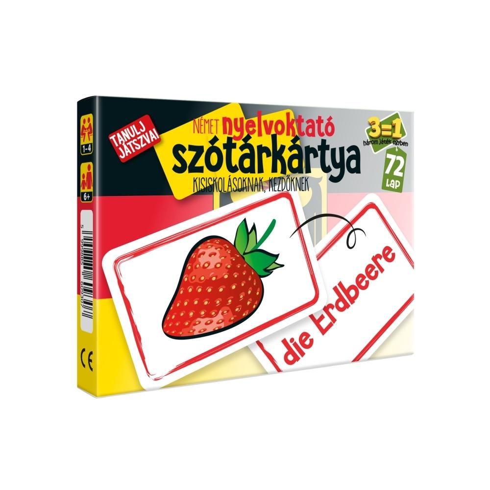 CartaCo Szótárkártya Német kezdőknek, 3 játék 1 csomagban