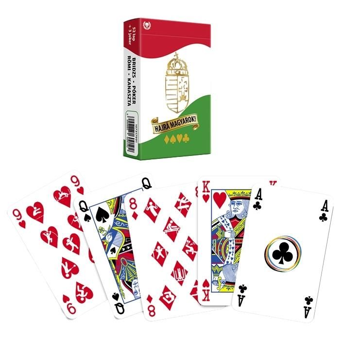 Cartamundi Hajrá magyarok! Szurkoló römi kártya arcfestő kártyával