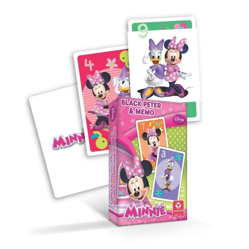 Cartamundi Minnie egér MINI Fekete Péter és memória kártya