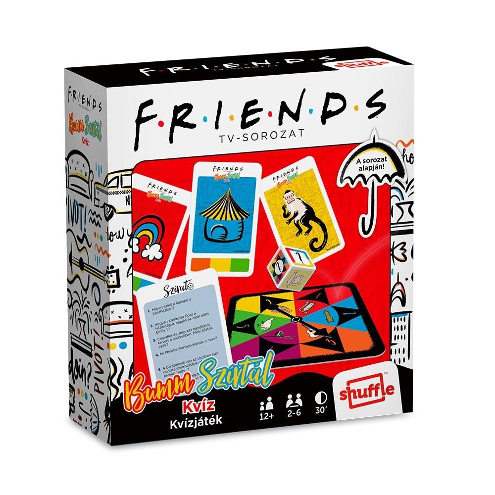 Cartamundi Shuffle Jóbarátok - Bumm, szívtál! kvízjáték