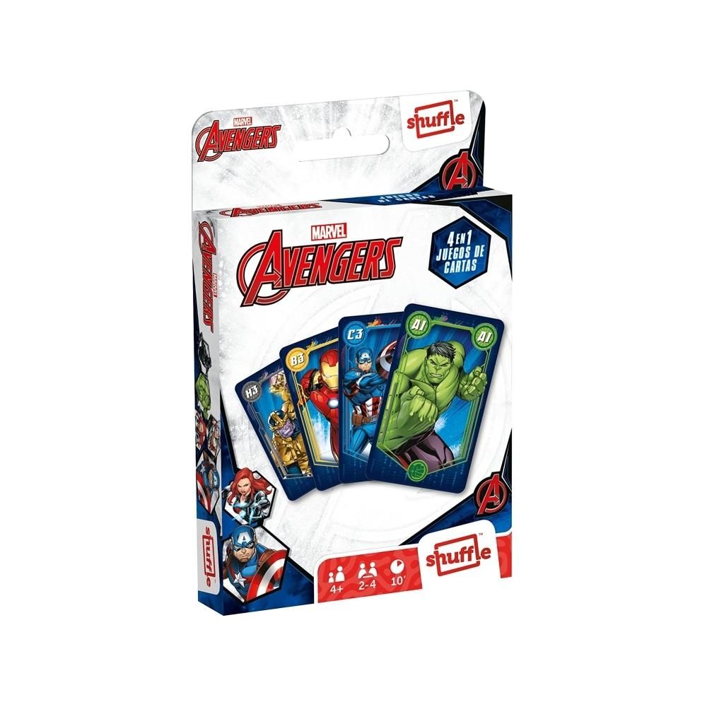 Cartamundi Shuffle Marvel Bosszúállok 4 az 1-ben kártyajáték