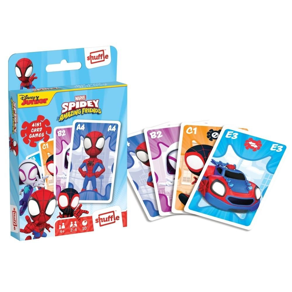 Cartamundi Shuffle Spidey 4 az 1-ben kártyajáték