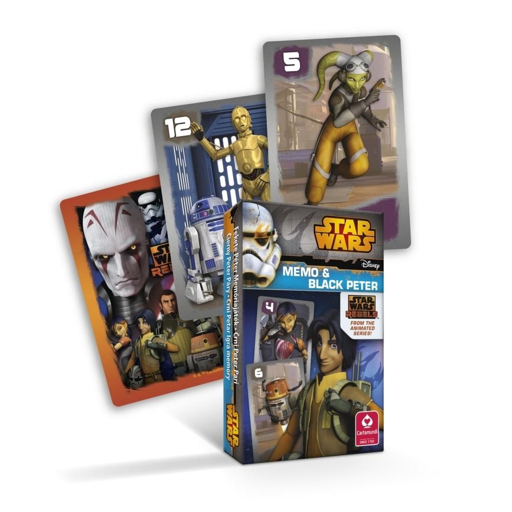 Cartamundi Star Wars Rebels MINI Fekete Péter és memória kártya
