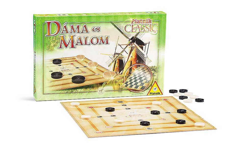 Classic - Dáma / Malom társasjáték 