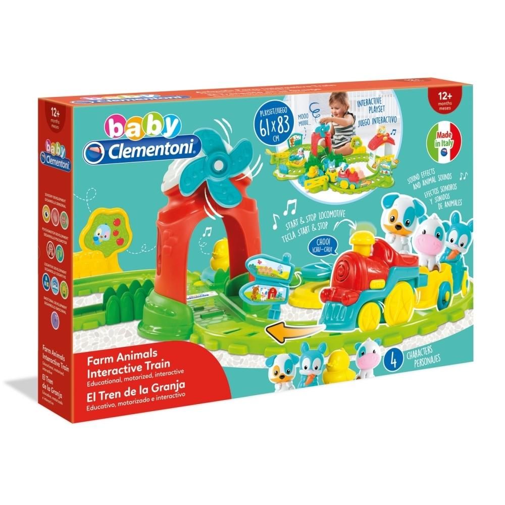 Clementoni Baby Interaktív vonat farmos kiegészítőkkel