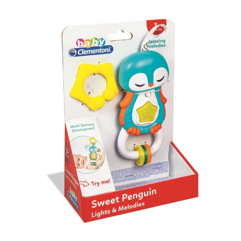 Clementoni Baby Pingvin csörgő hanggal és fénnyel