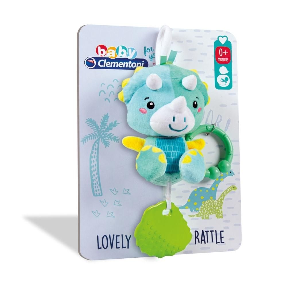 Clementoni Baby Plüss dinó csörgő rágókával