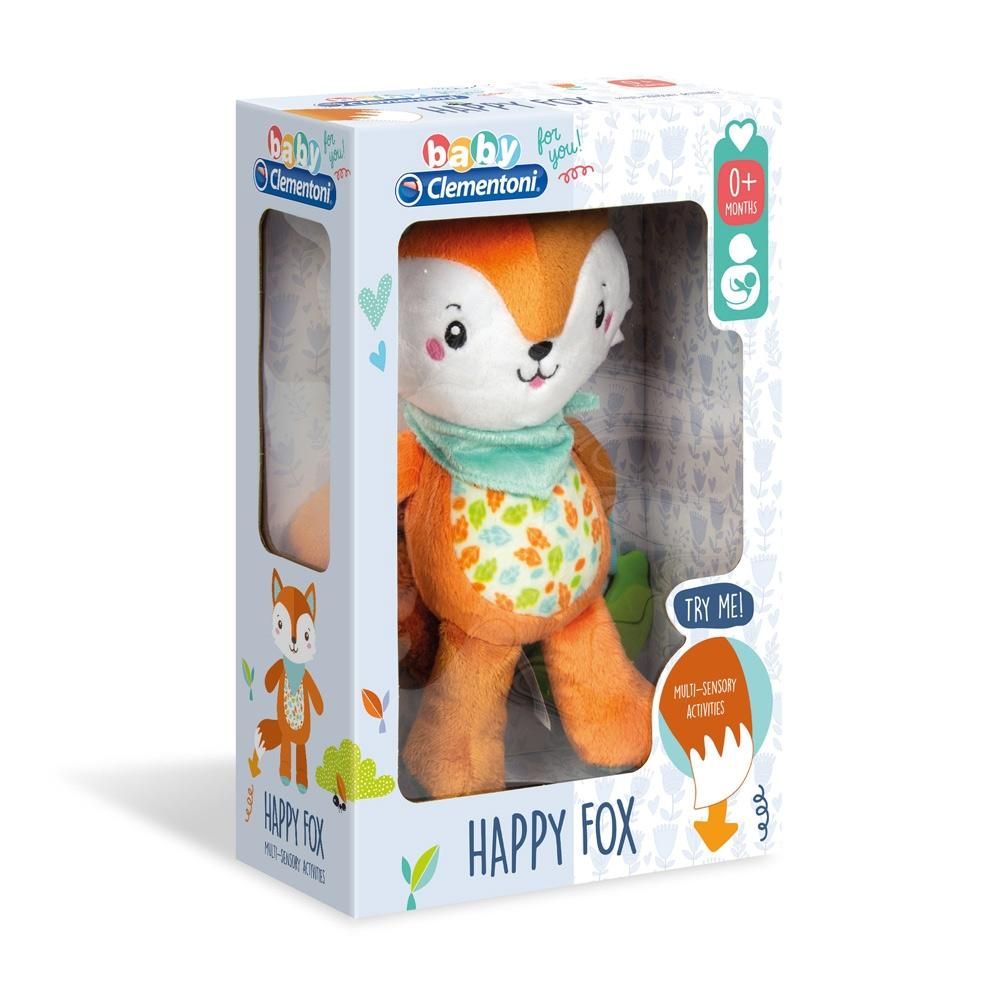 Clementoni Baby Rezgő plüss róka rágókával