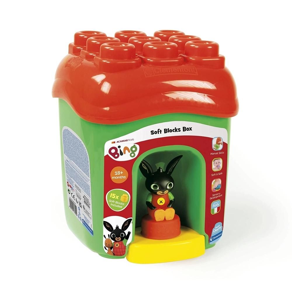 Clementoni Clemmy Bing háza 15 db puha építőkockával