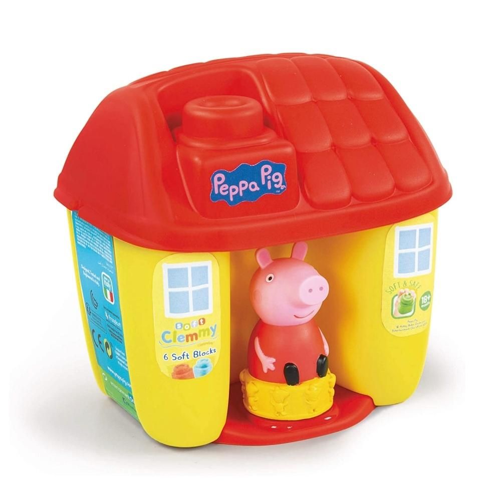 Clementoni Clemmy Peppa malac házikó puha építőkockákkal szett