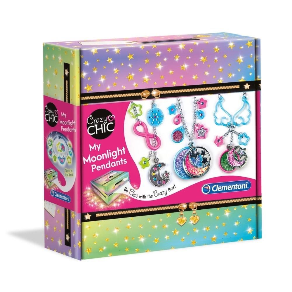 Clementoni Crazy Chic Holdfény függők ékszerkészítő szett