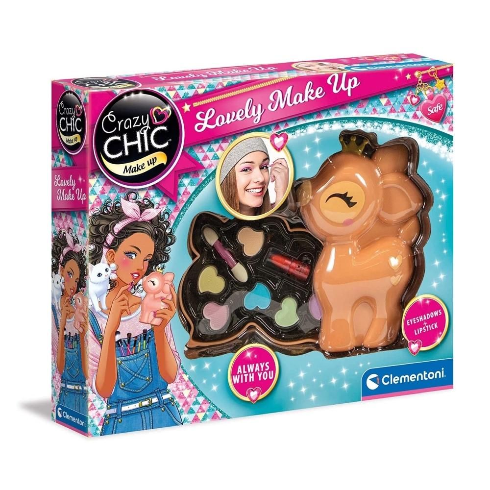 Clementoni Crazy Chic Smink készlet őzikés tárolóban