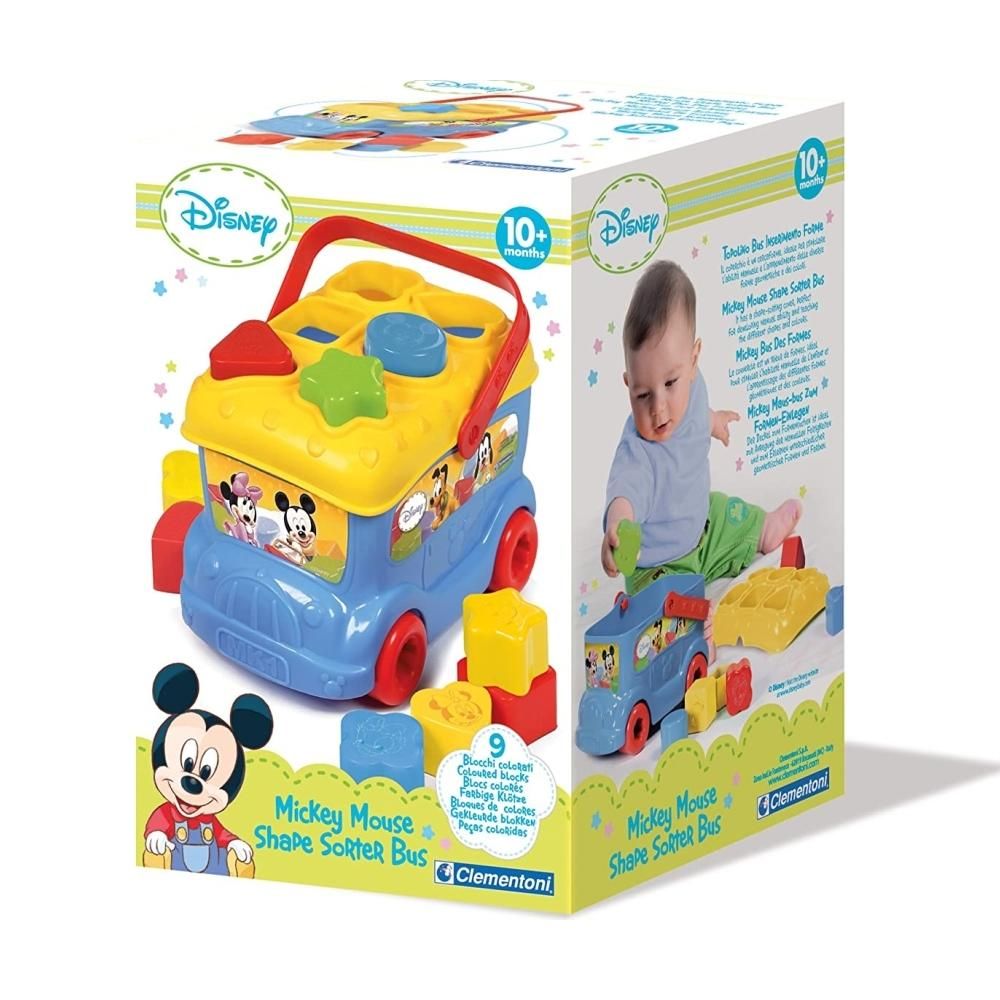 Clementoni Disney Baby Mickey formabeillesztő busz