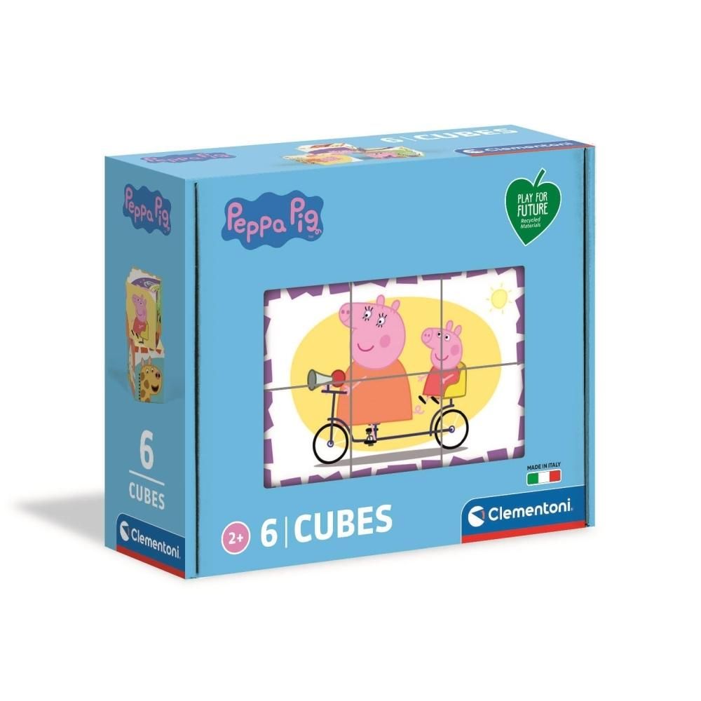 Clementoni Mesekocka 6 db, Play for future - Peppa malac