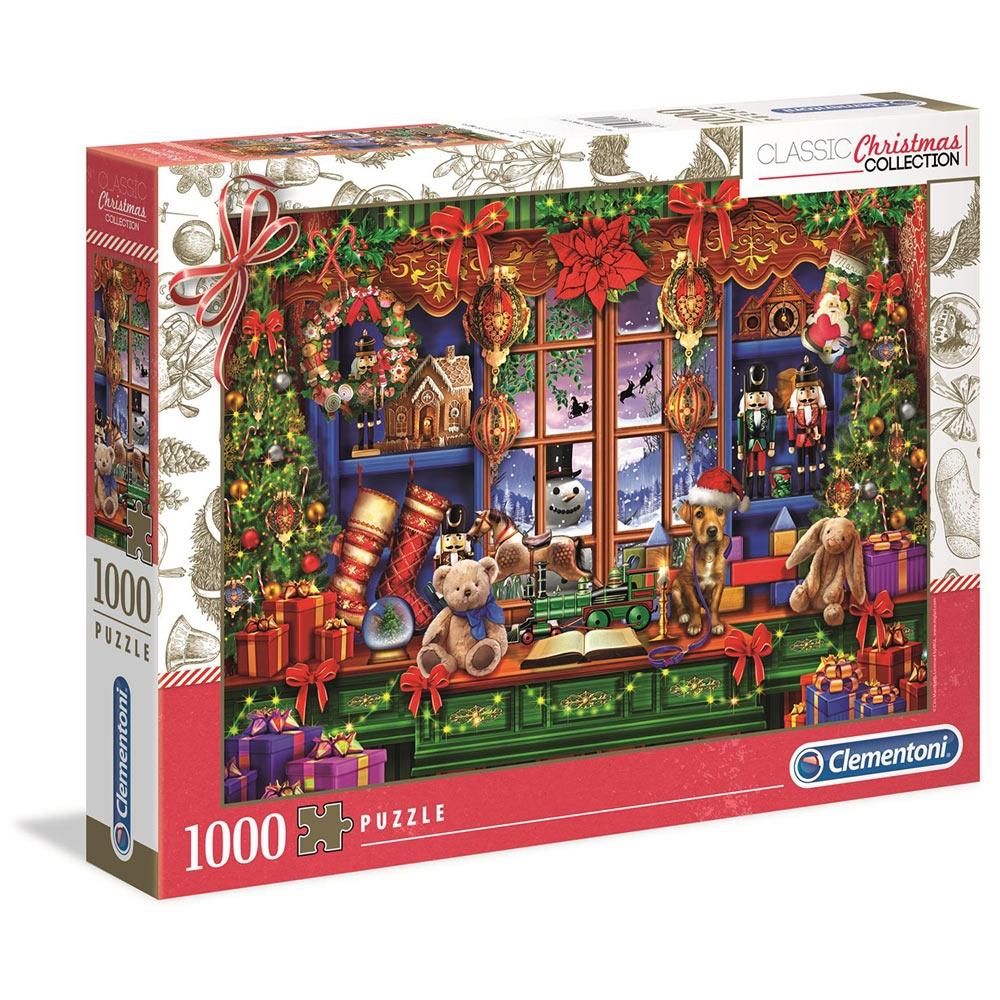Clementoni Puzzle 1000 db Christmas Collection - Karácsonyi bolt