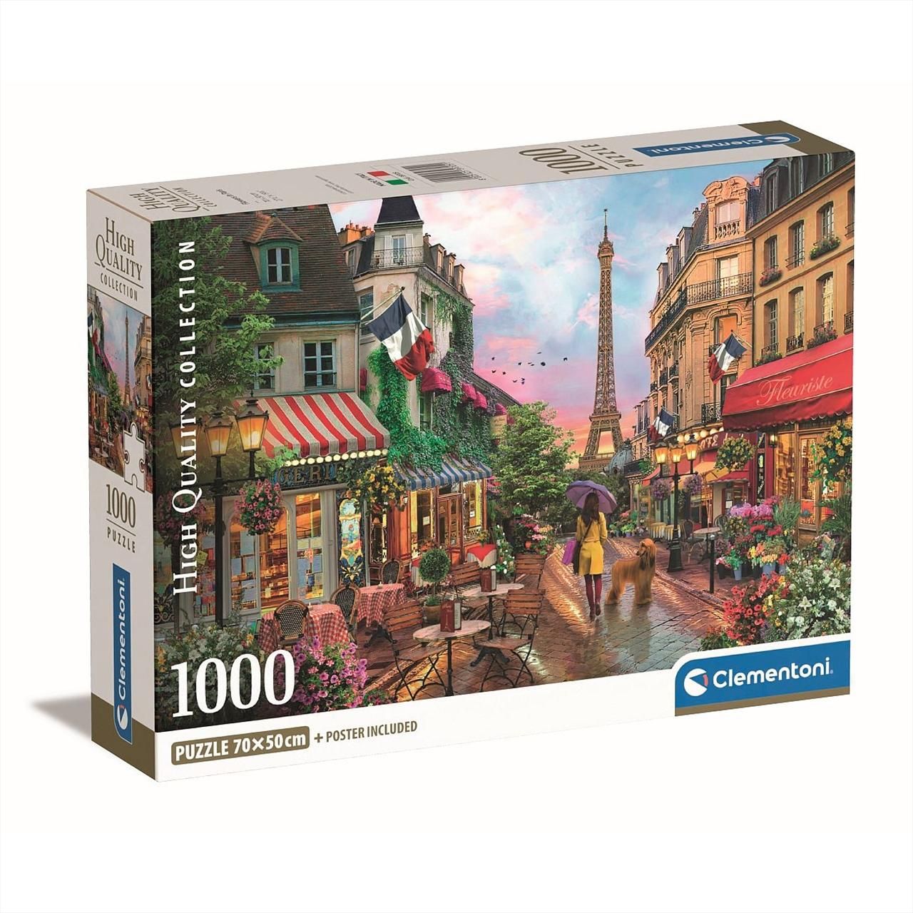 Clementoni Puzzle 1000 db Compact puzzle - Virágok Párizsban