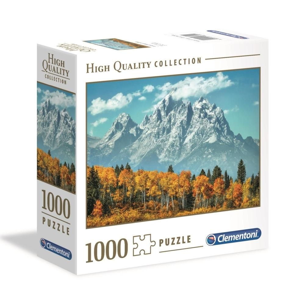 Clementoni Puzzle 1000 db High Quality Collection, négyzet alakú dobozban - A Grand Teton ősszel