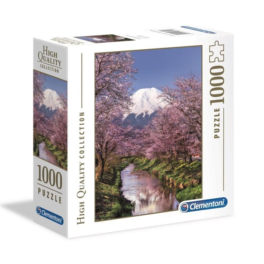 Clementoni Puzzle 1000 db High Quality Collection, négyzet alakú dobozban - Fuji kert