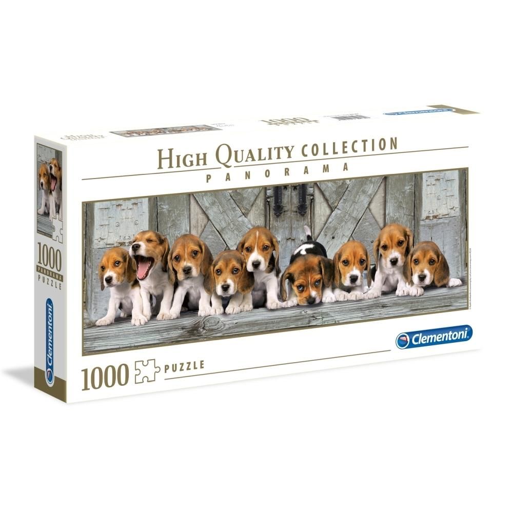 Clementoni Puzzle 1000 db High Quality Collection Panoráma - Beagle kiskutyák