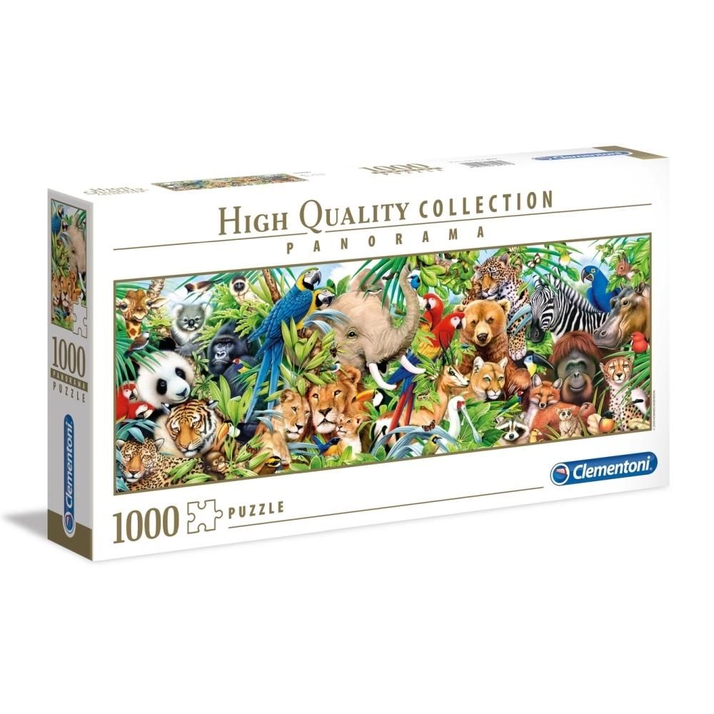 Clementoni Puzzle 1000 db High Quality Collection Panoráma - Vadállatok